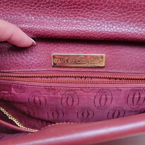 Vintage Cartier Double Flap Crossbody Bag - Picture 13 of 16